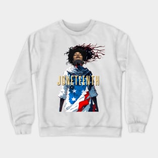 Juneteenth: Liberation and Unity (no fill light background) Crewneck Sweatshirt